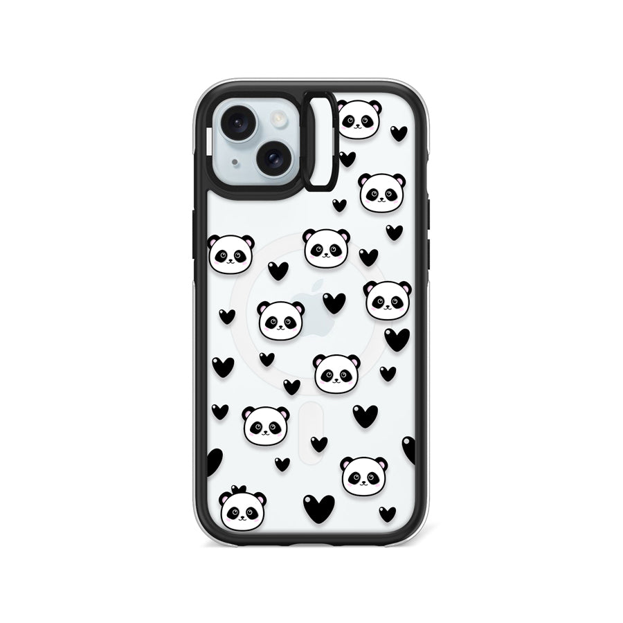 iPhone 15 Plus Panda Heart Ring Kickstand Case MagSafe Compatible - CORECOLOUR AU