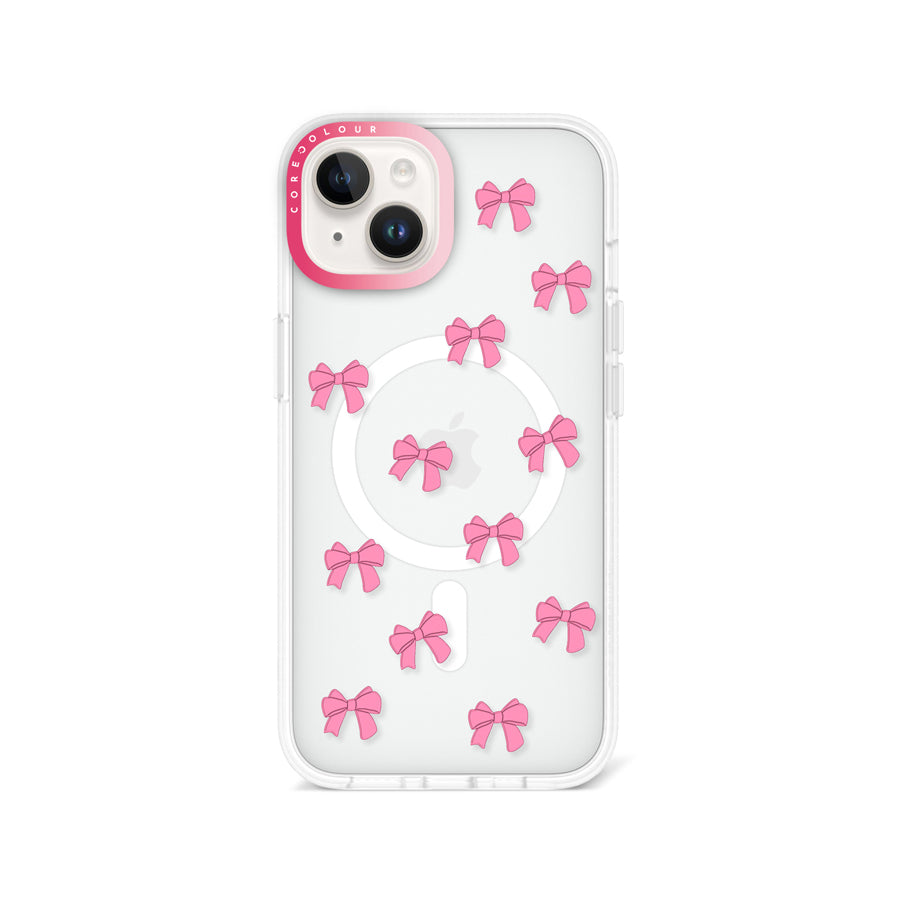 iPhone 13 Pink Ribbon Bow Mini Phone Case MagSafe Compatible - CORECOLOUR AU