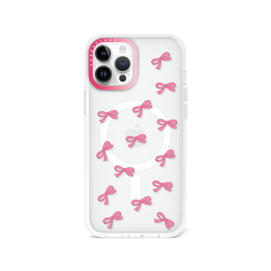 iPhone 12 Pro Max Pink Ribbon Mini Phone Case MagSafe Compatible - CORECOLOUR AU