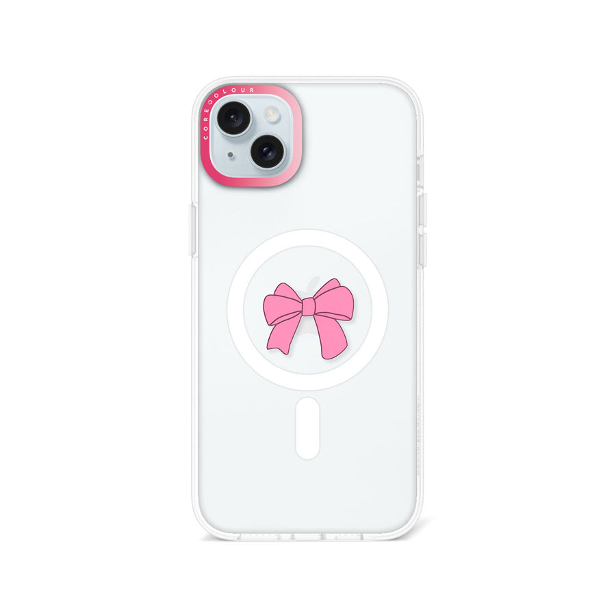 iPhone 14 Plus Pink Ribbon Bow Phone Case MagSafe Compatible - CORECOLOUR AU