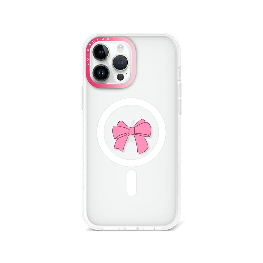 iPhone 13 Pro Max Pink Ribbon Bow Phone Case MagSafe Compatible - CORECOLOUR AU