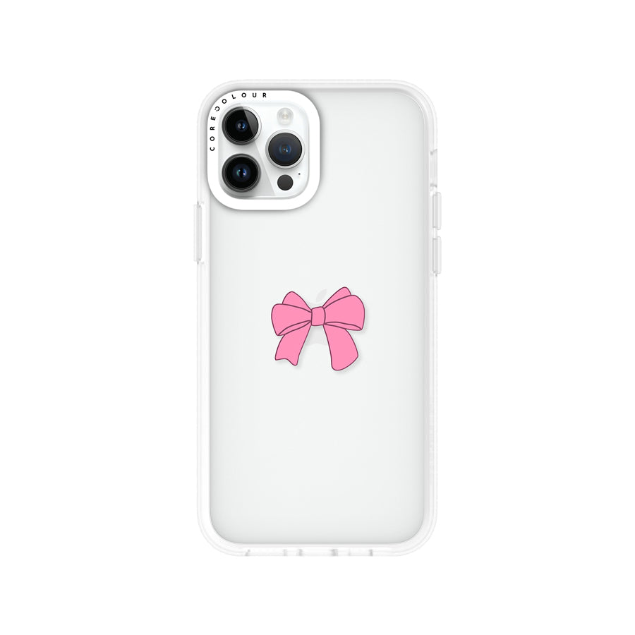 iPhone 12 Pro Pink Ribbon Bow Phone Case - CORECOLOUR AU