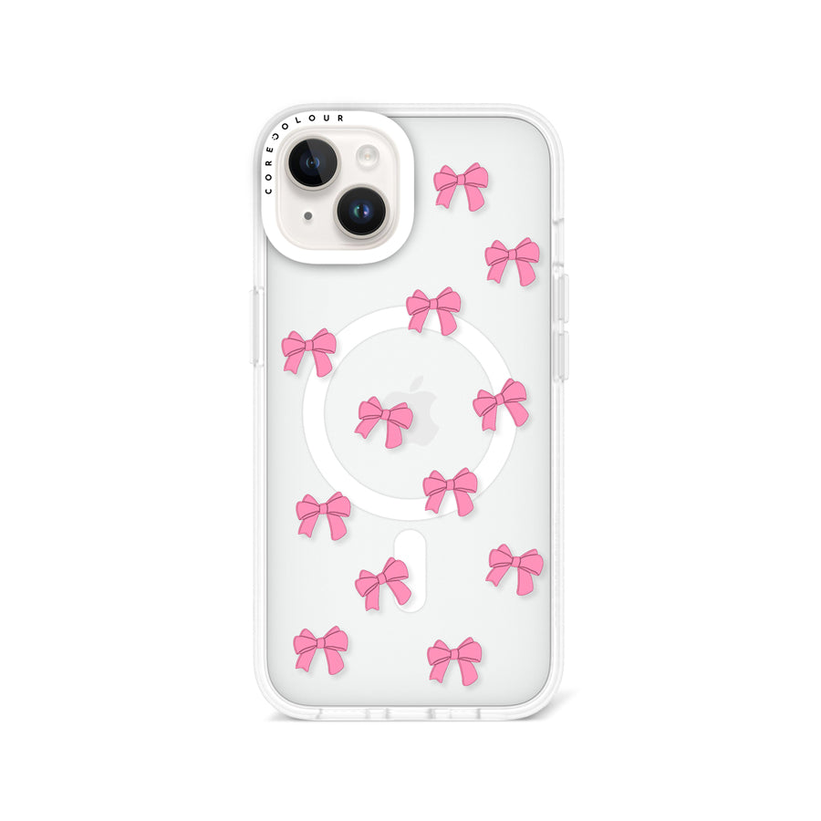iPhone 13 Pink Ribbon Bow Mini Phone Case MagSafe Compatible - CORECOLOUR AU