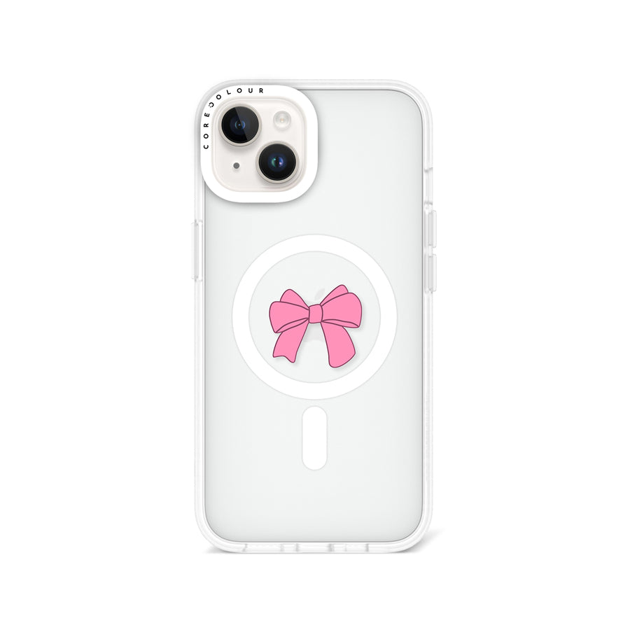 iPhone 14 Pink Ribbon Bow Phone Case MagSafe Compatible - CORECOLOUR AU