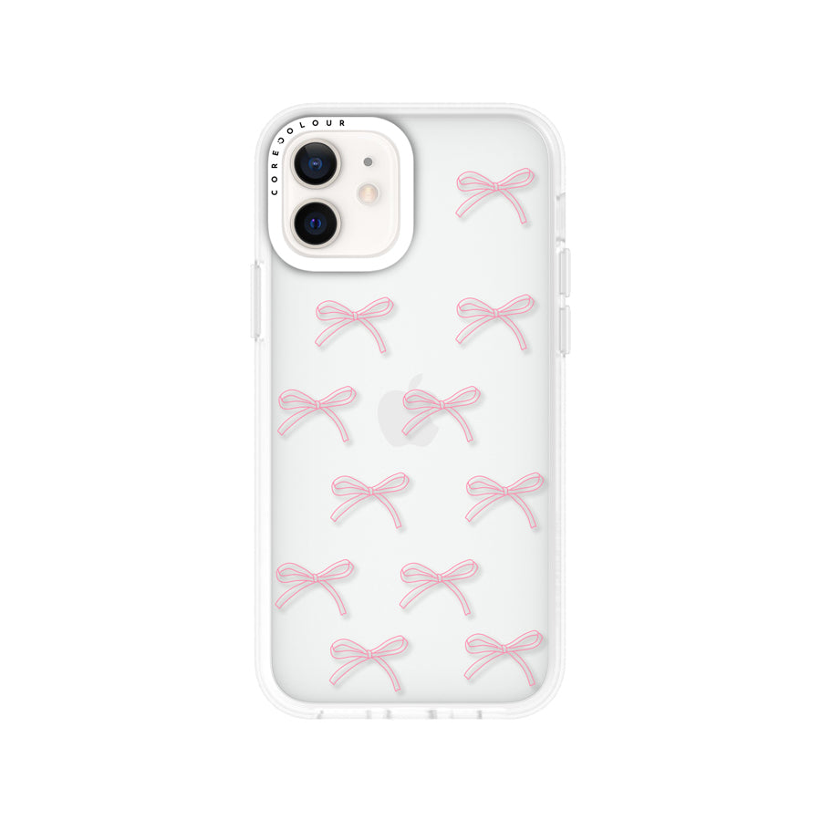iPhone 12 Pink Ribbon Minimal Line Phone Case - CORECOLOUR AU