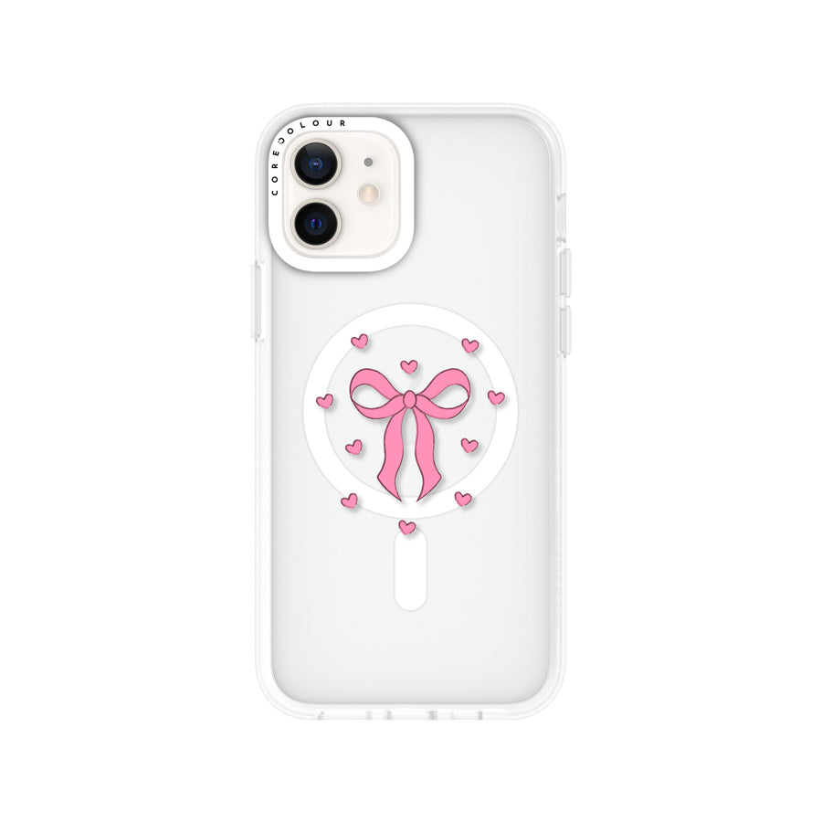 iPhone 12 Pink Ribbon Heart Phone Case MagSafe Compatible - CORECOLOUR AU