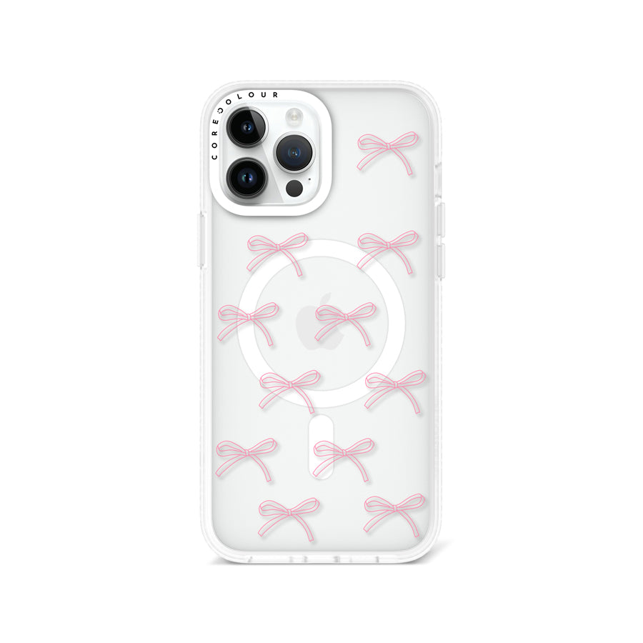 iPhone 13 Pro Max Pink Ribbon Minimal Line Phone Case MagSafe Compatible - CORECOLOUR AU