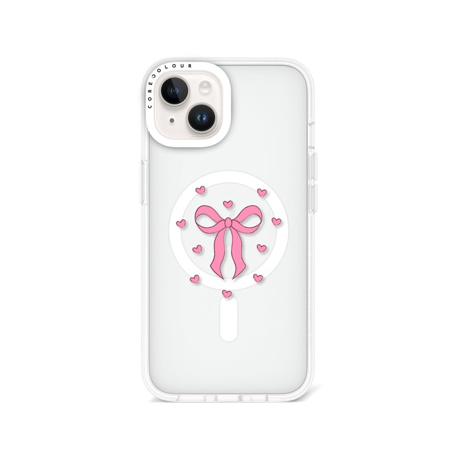 iPhone 13 Pink Ribbon Heart Phone Case MagSafe Compatible - CORECOLOUR AU