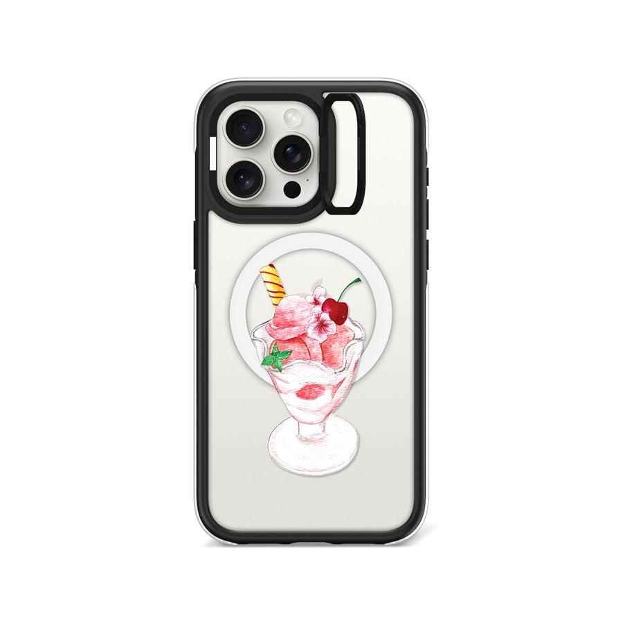 iPhone 15 Pro Max Cherry Parfait Camera Ring Kickstand Case MagSafe Compatible - CORECOLOUR AU