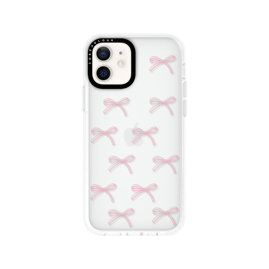 iPhone 12 Pink Ribbon Minimal Line Phone Case - CORECOLOUR AU