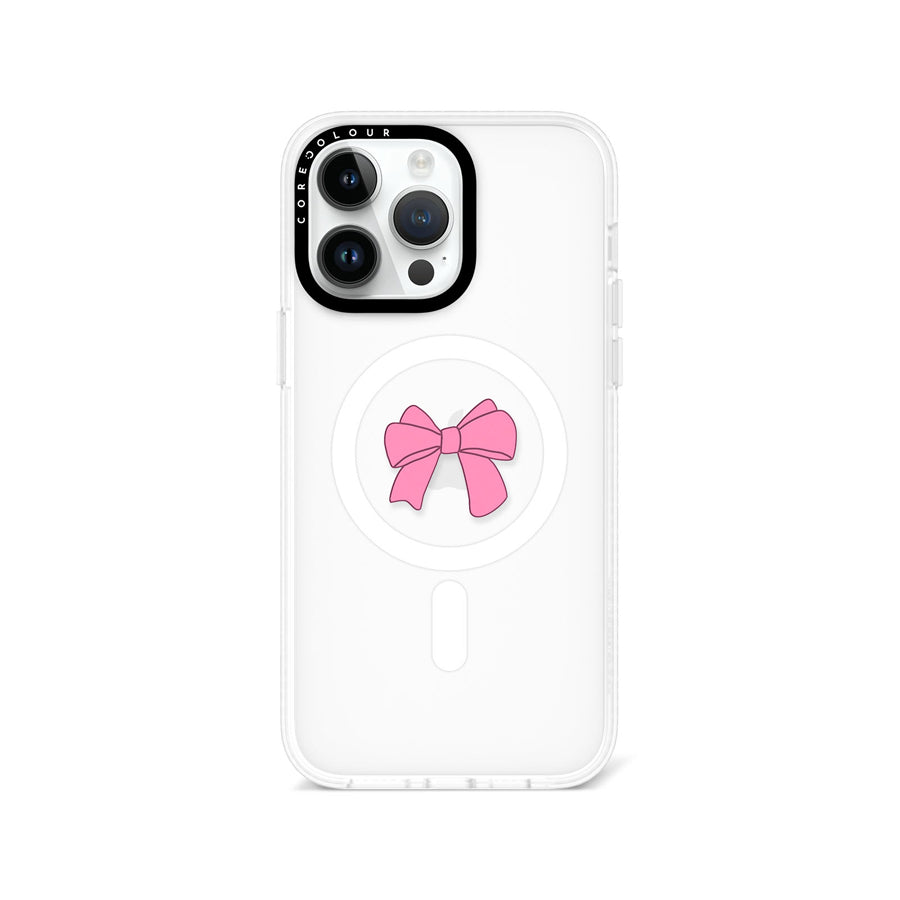 iPhone 14 Pro Pink Ribbon Bow Phone Case MagSafe Compatible - CORECOLOUR AU
