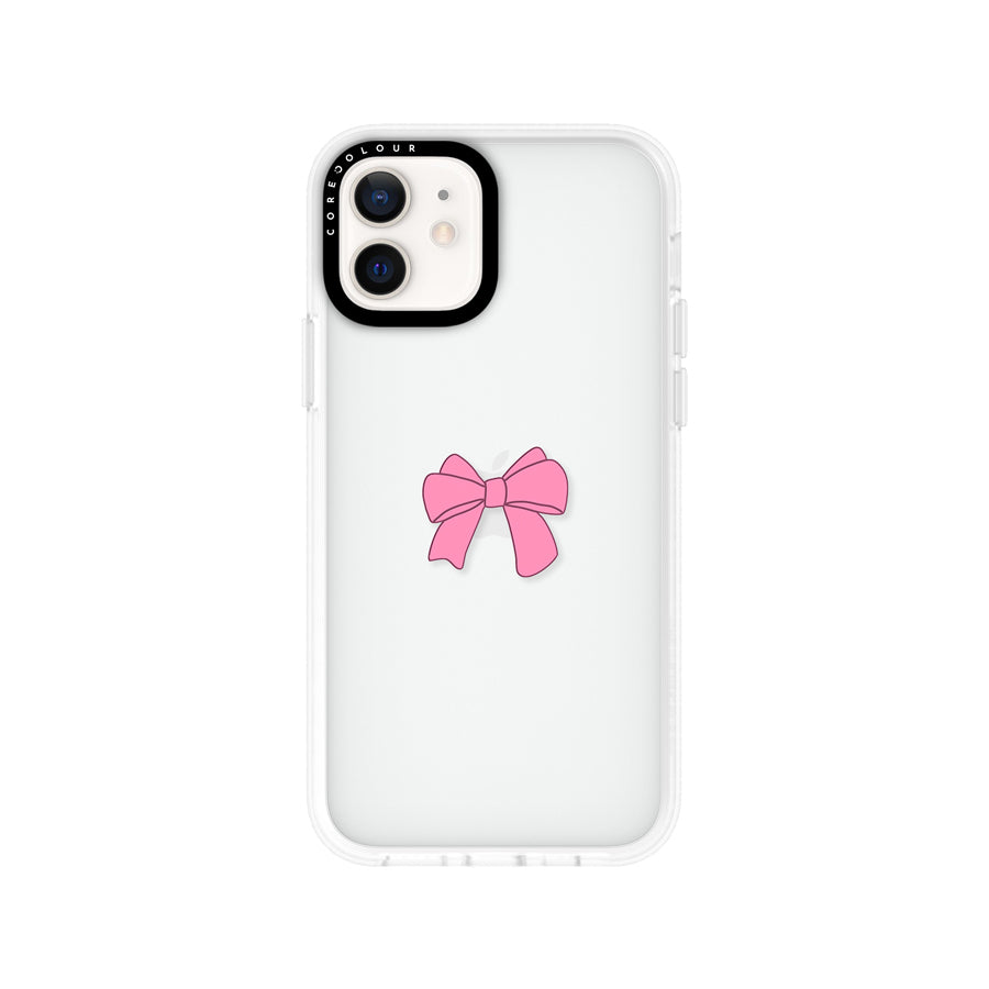 iPhone 12 Pink Ribbon Bow Phone Case - CORECOLOUR AU