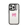 iPhone 15 Pro Pink Ribbon Bow Camera Ring Kickstand Case - CORECOLOUR AU