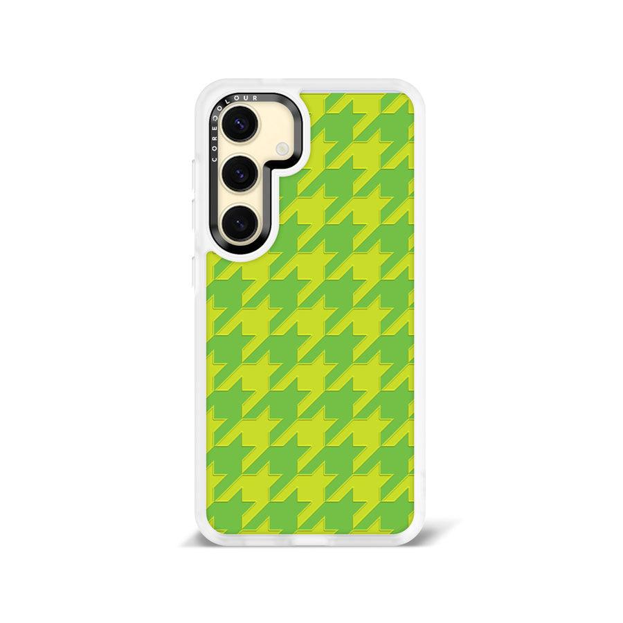 Samsung Galaxy S24 Green Houndstooth Phone Case - CORECOLOUR AU