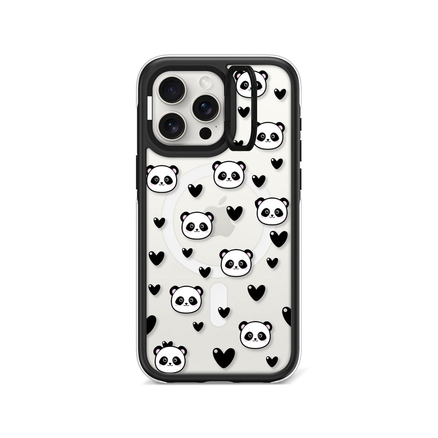 iPhone 15 Pro Max Panda Heart Ring Kickstand Case MagSafe Compatible - CORECOLOUR AU