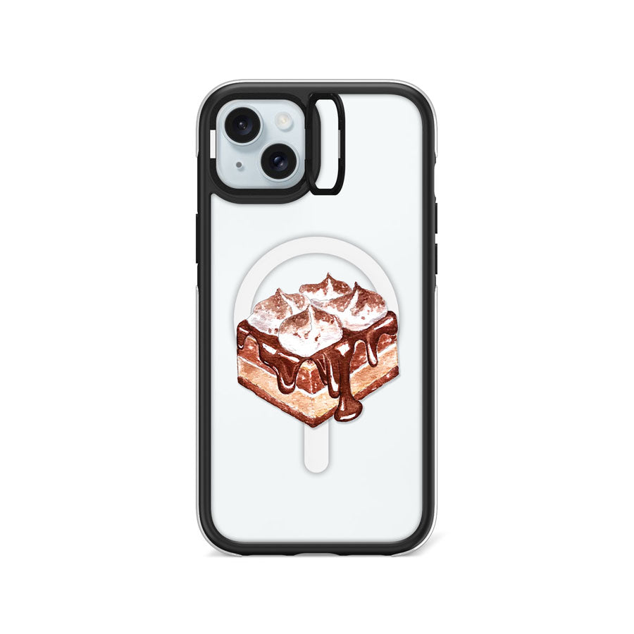 iPhone 15 Plus Cocoa Delight Camera Ring Kickstand Case MagSafe Compatible - CORECOLOUR AU