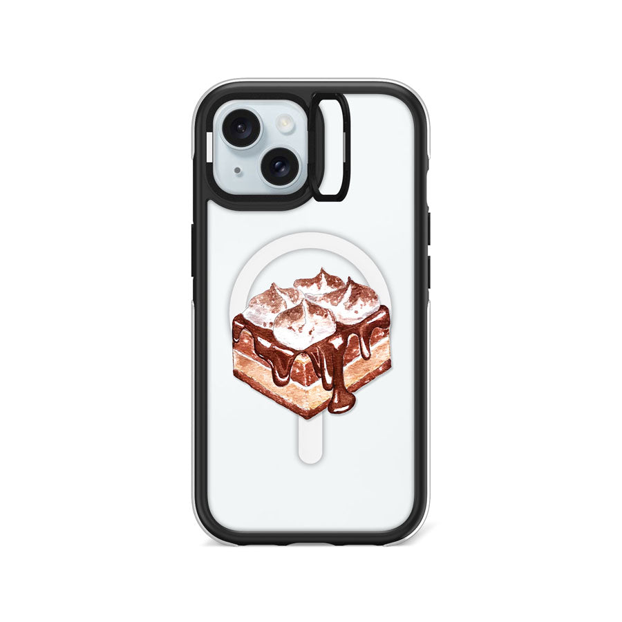 iPhone 15 Cocoa Delight Camera Ring Kickstand Case MagSafe Compatible - CORECOLOUR AU