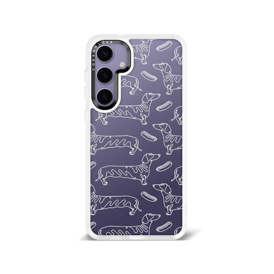 Samsung Galaxy S24+ Sausage Dog Minimal Line Phone Case - CORECOLOUR AU