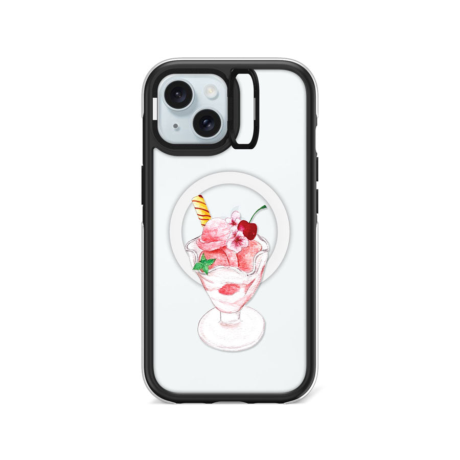 iPhone 15 Cherry Parfait Camera Ring Kickstand Case MagSafe Compatible - CORECOLOUR AU
