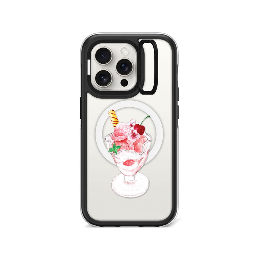 iPhone 15 Pro Cherry Parfait Camera Ring Kickstand Case MagSafe Compatible - CORECOLOUR AU