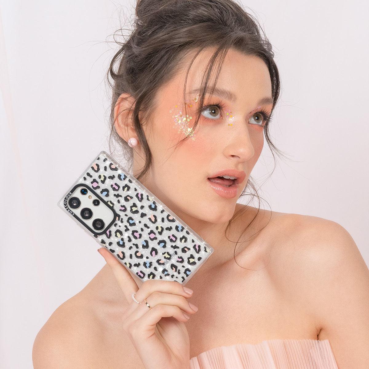 Samsung Galaxy S23 Colourful Leopard Glitter Phone Case - CORECOLOUR AU