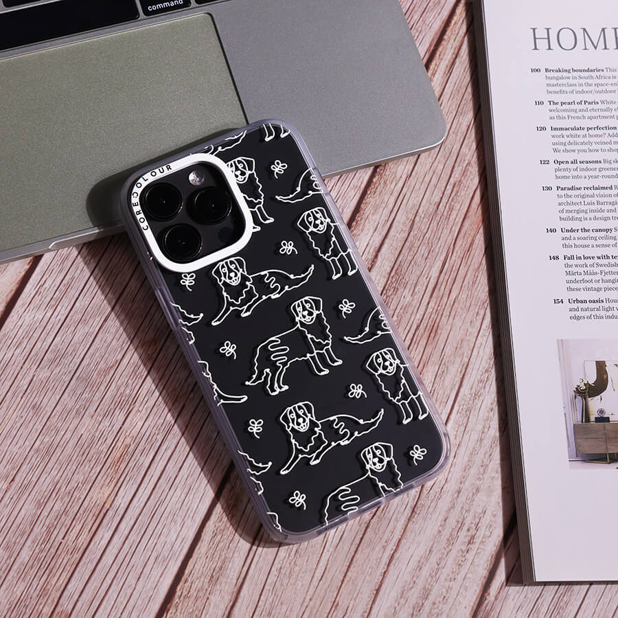 iPhone 14 Pro Max Golden Retriever Minimal Line Phone Case Magsafe Compatible - CORECOLOUR AU