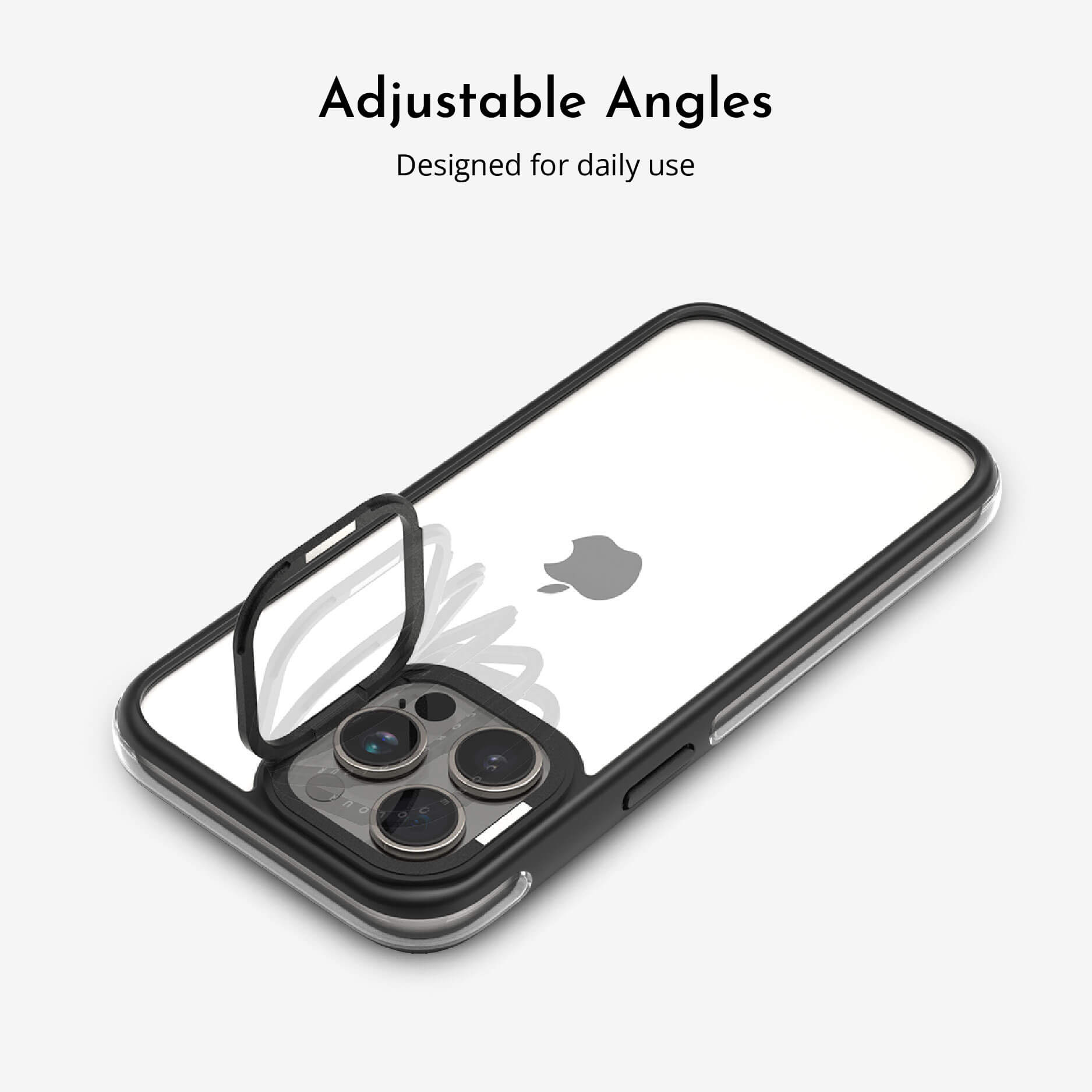 iPhone 15 Pro Max Happy Vibes Camera Ring Kickstand Case - CORECOLOUR AU