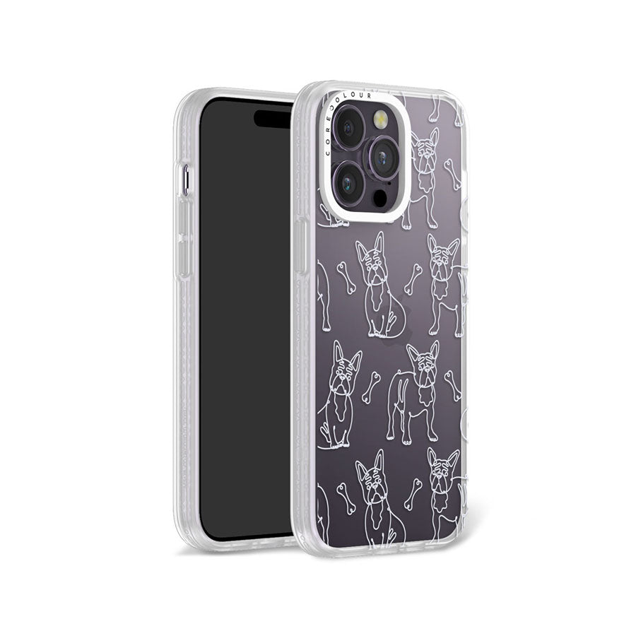 iPhone 14 Pro Max French Bulldog Minimal Line Phone Case Magsafe Compatible - CORECOLOUR AU