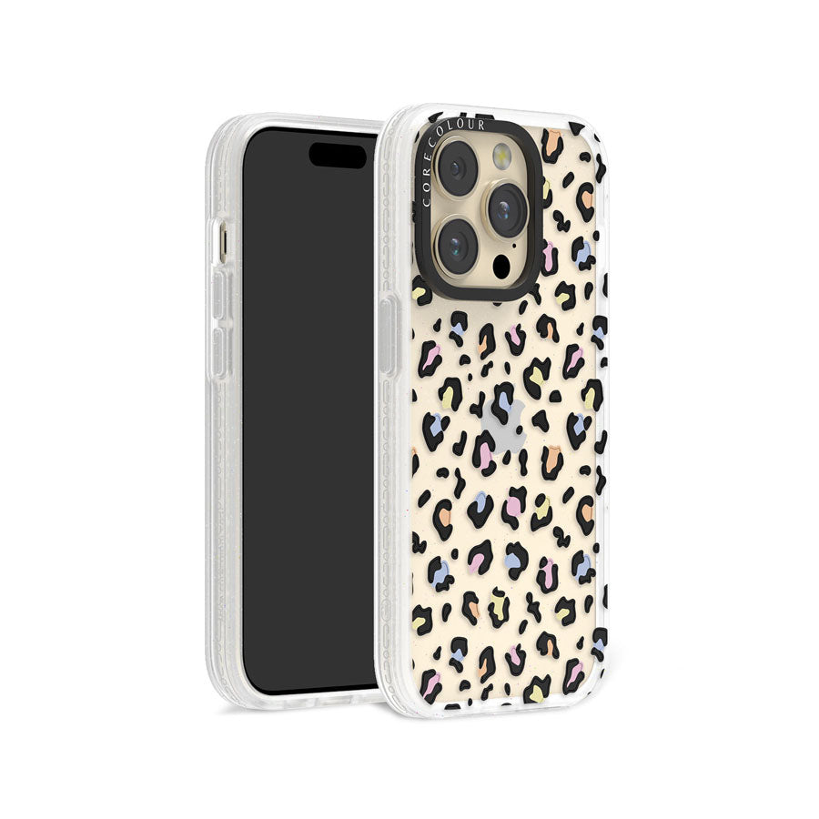 iPhone 14 Pro Colourful Leopard Glitter Phone Case Magsafe Compatible - CORECOLOUR AU