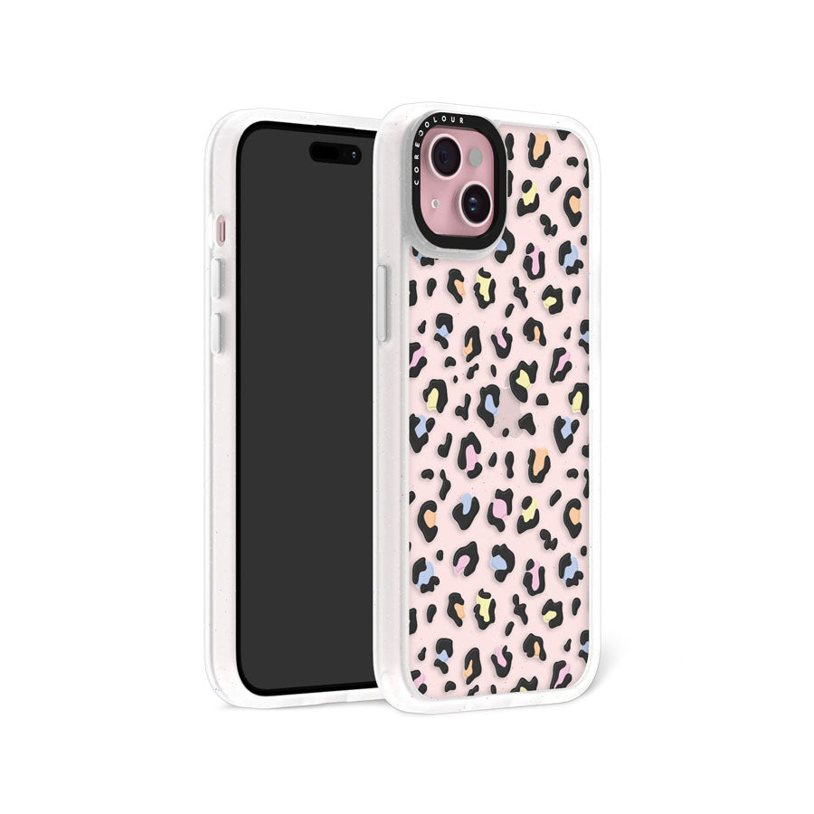 iPhone 15 Plus Colourful Leopard Glitter Phone Case Magsafe Compatible - CORECOLOUR AU