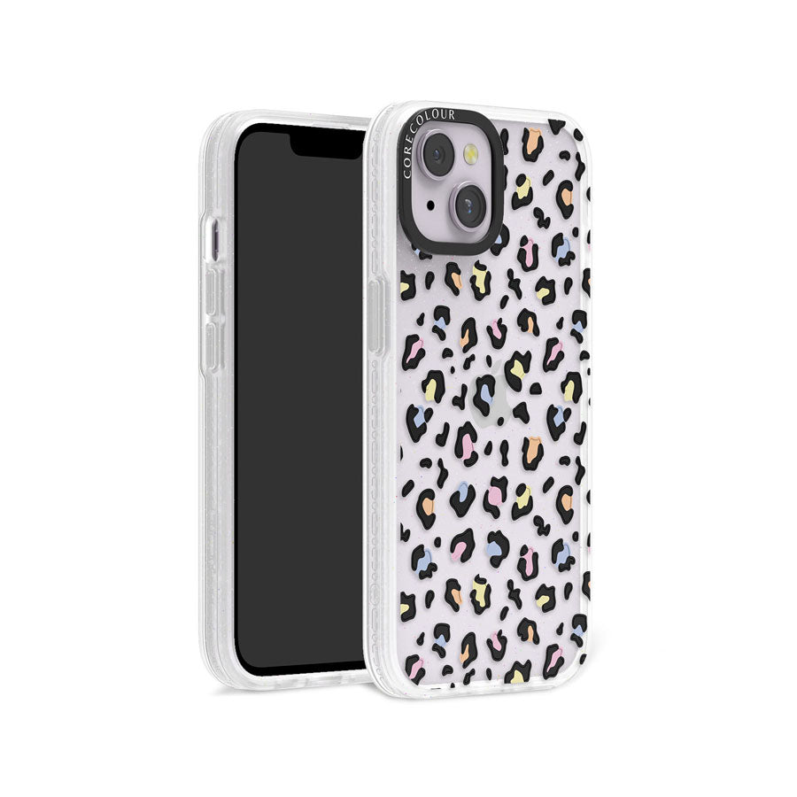 iPhone 14 Colourful Leopard Glitter Phone Case Magsafe Compatible - CORECOLOUR AU