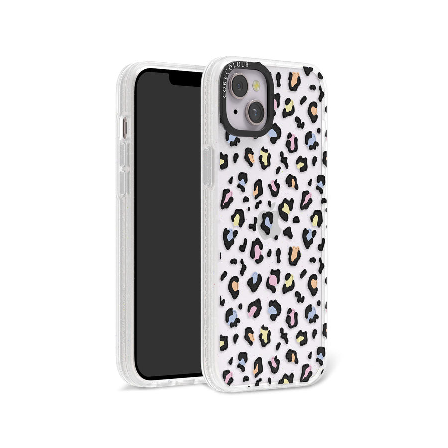 iPhone 14 Plus Colourful Leopard Glitter Phone Case Magsafe Compatible - CORECOLOUR AU