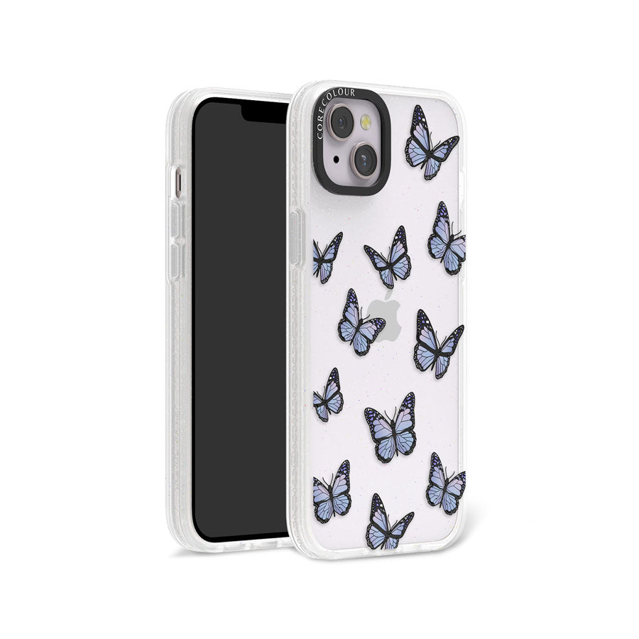 iPhone 14 Plus Butterfly Kiss Glitter Phone Case Magsafe Compatible - CORECOLOUR AU