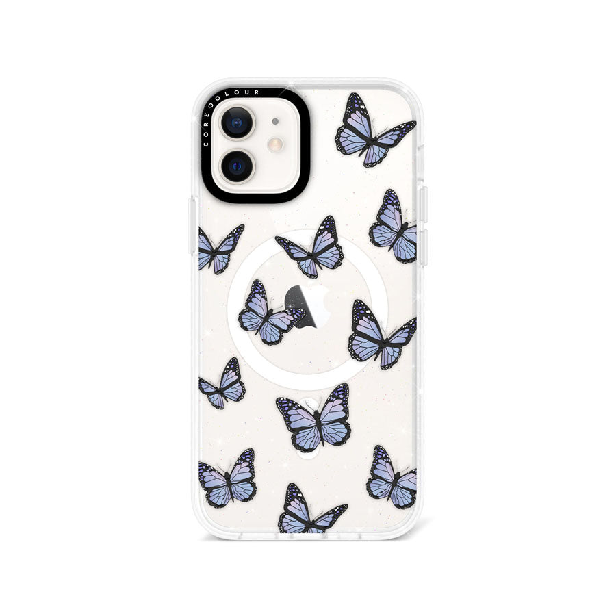 iPhone 12 Butterfly Kiss Glitter Phone Case Magsafe Compatible - CORECOLOUR AU