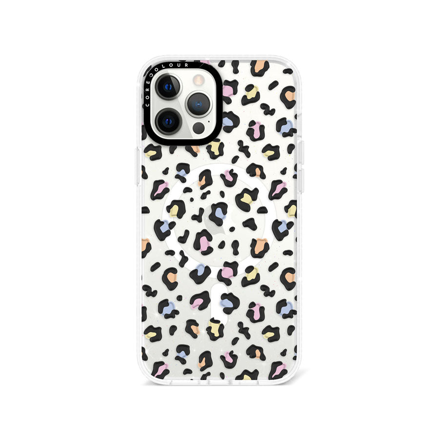 iPhone 12 Pro Colourful Leopard Glitter Phone Case Magsafe Compatible - CORECOLOUR AU