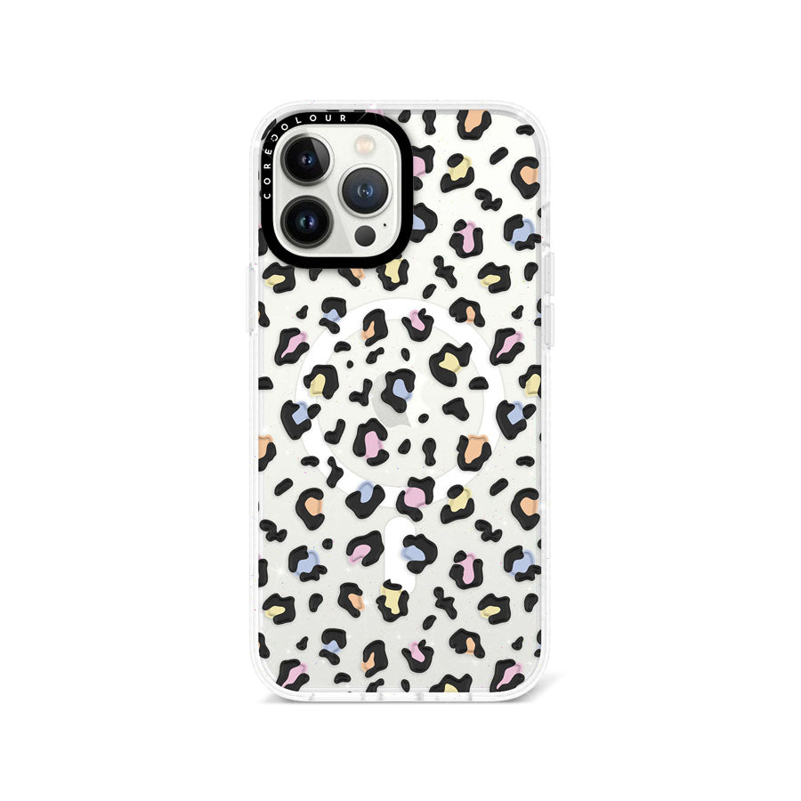 iPhone 14 Colourful Leopard Glitter Phone Case Magsafe Compatible - CORECOLOUR AU