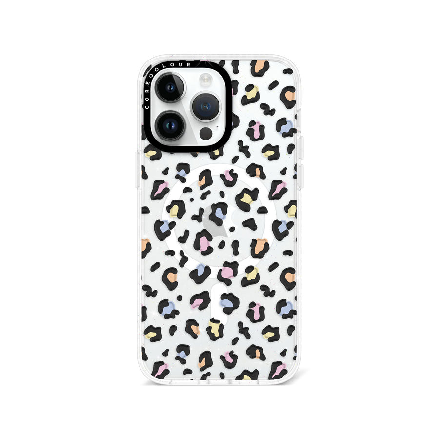 iPhone 14 Pro Max Colourful Leopard Glitter Phone Case Magsafe Compatible - CORECOLOUR AU