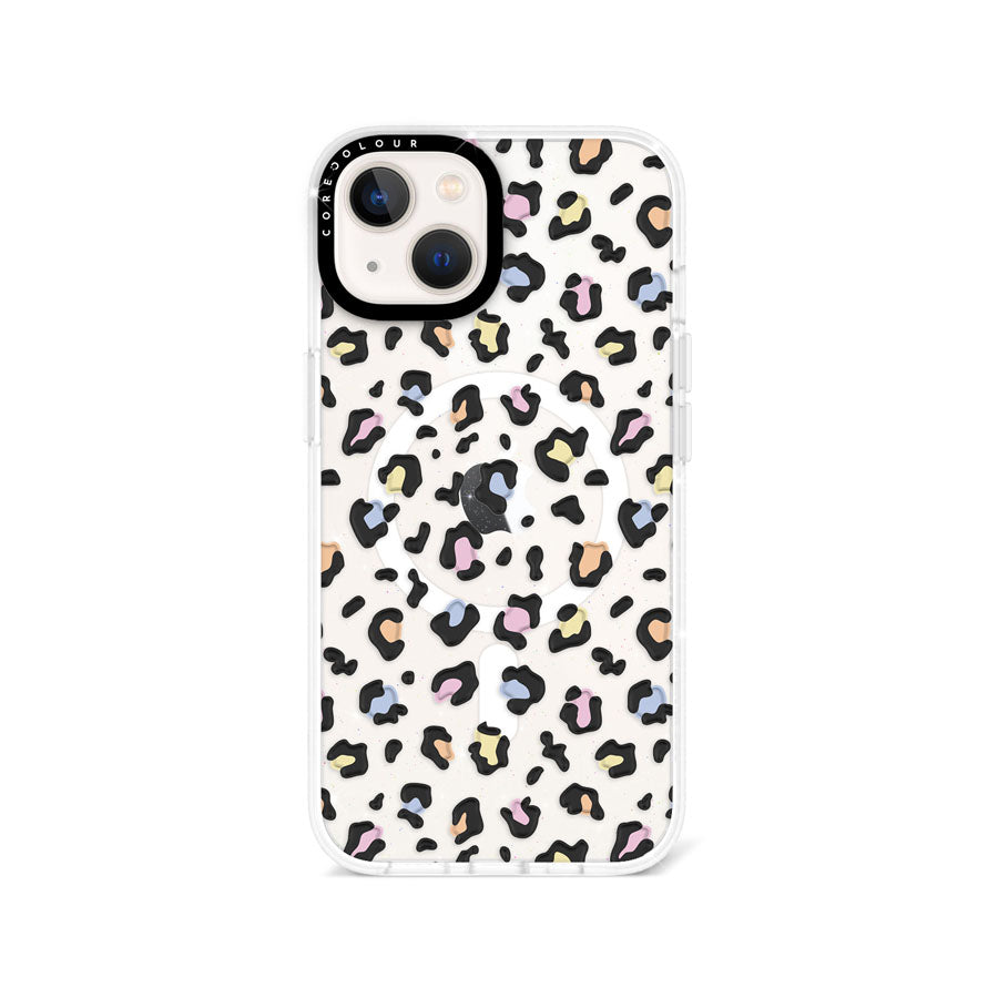 iPhone 14 Plus Colourful Leopard Glitter Phone Case Magsafe Compatible - CORECOLOUR AU