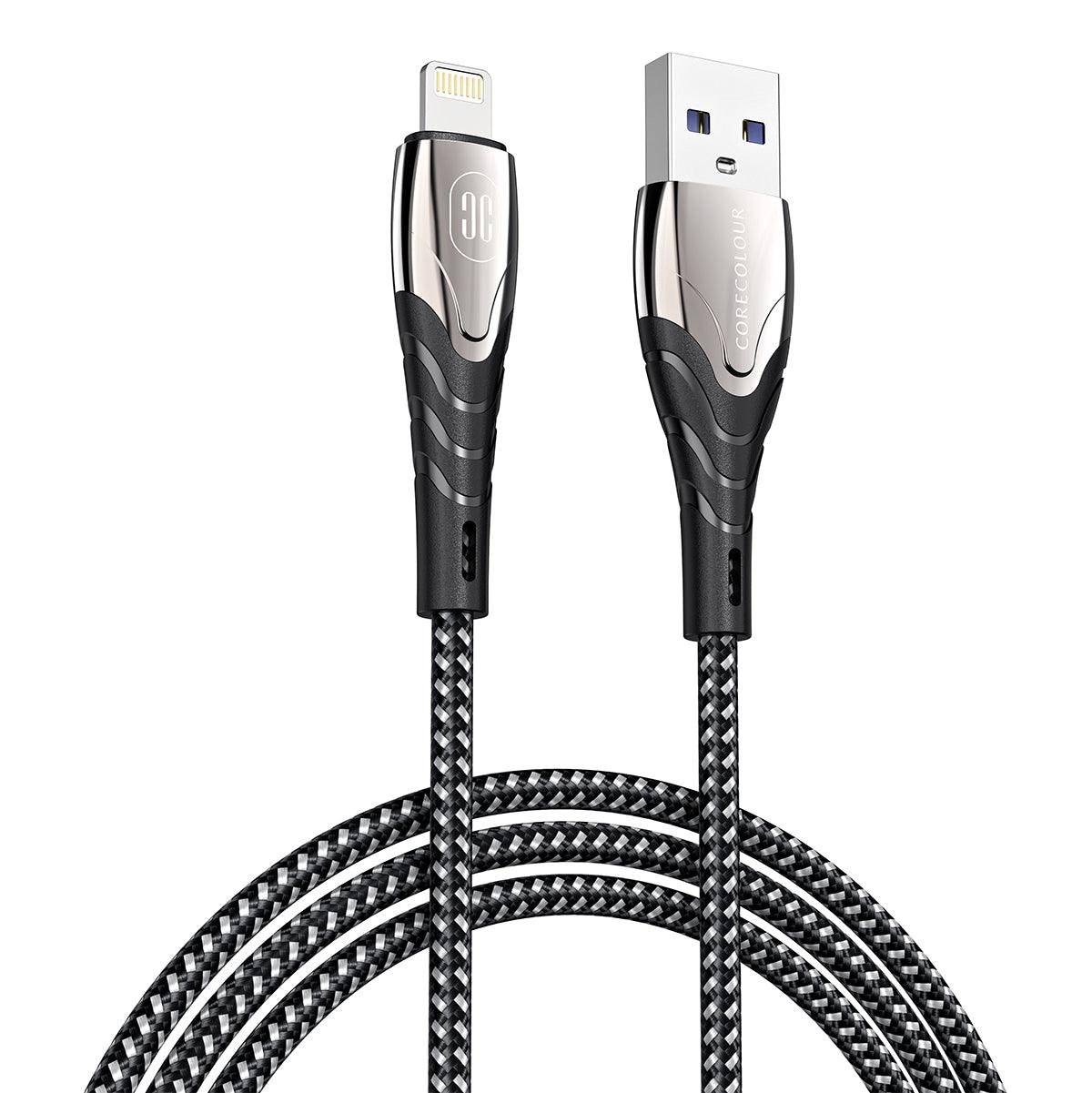 1.2m USB-A to Lightning Anti-bending Charging Cable - CORECOLOUR AU
