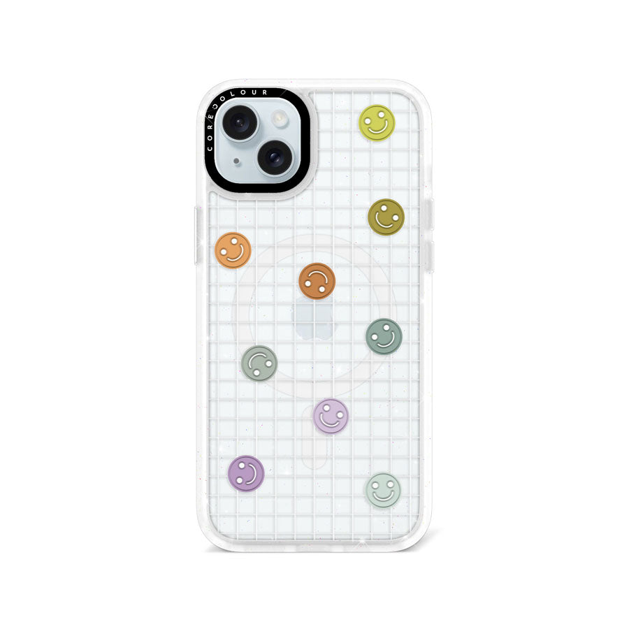 iPhone 15 Plus School's Out! Smile! Glitter Phone Case Magsafe Compatible - CORECOLOUR AU