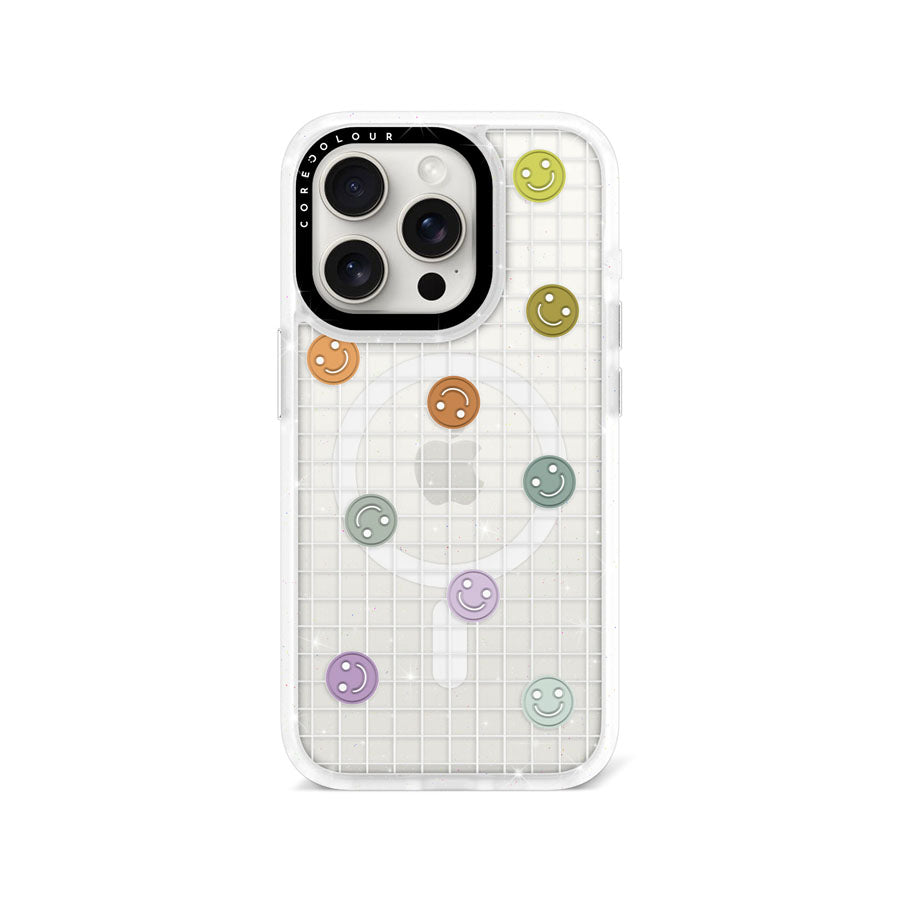 iPhone 15 Pro School's Out! Smile! Glitter Phone Case Magsafe Compatible - CORECOLOUR AU