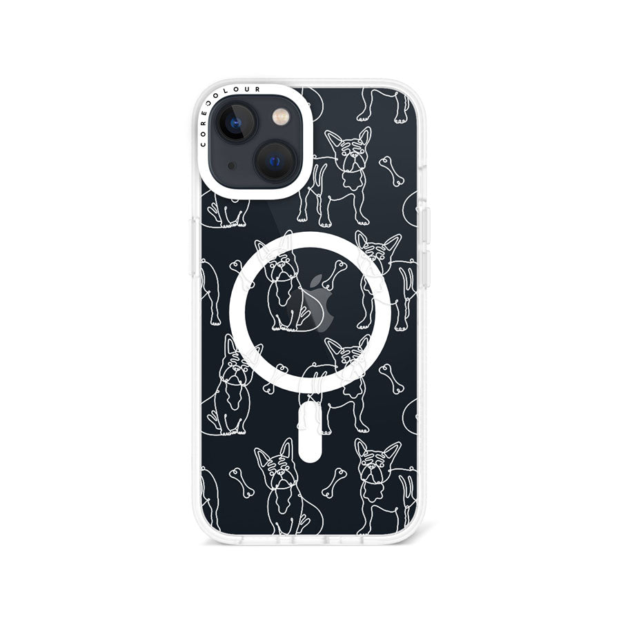 iPhone 14 French Bulldog Minimal Line Phone Case Magsafe Compatible - CORECOLOUR AU