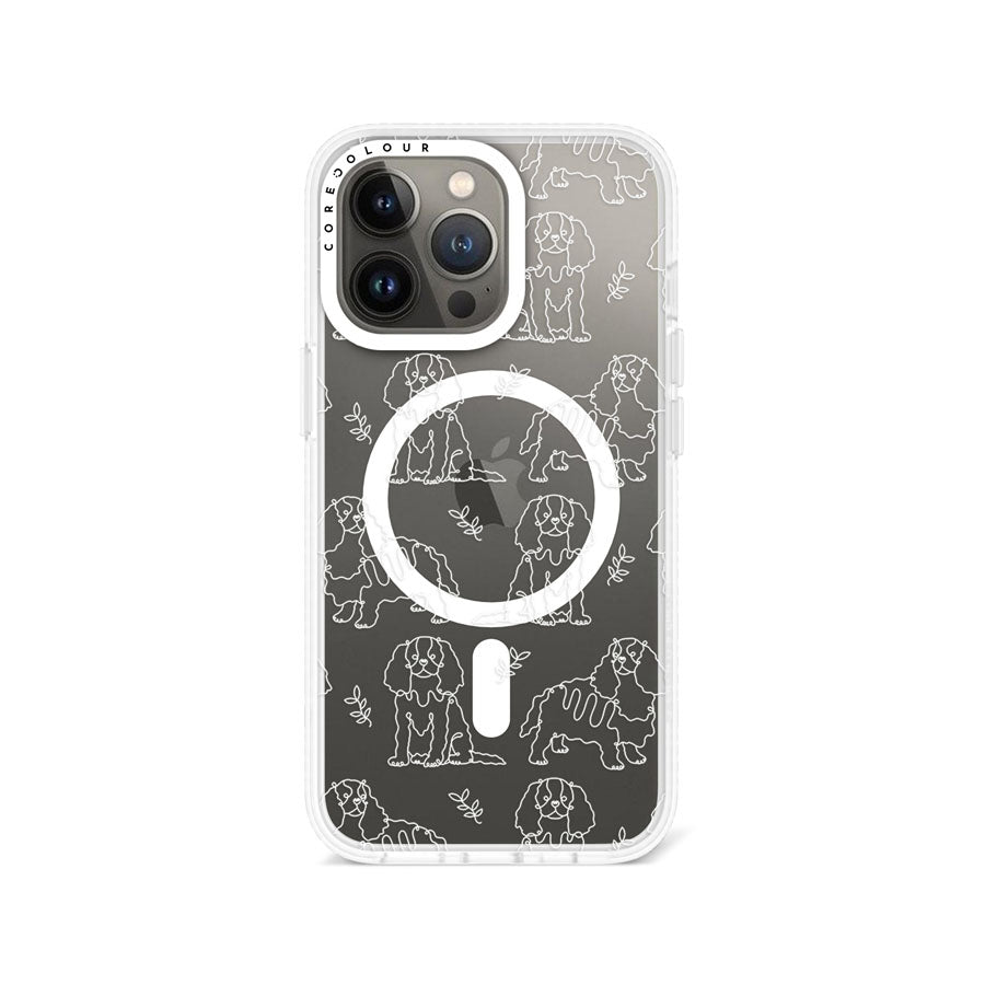 iPhone 13 Pro Cocker Spaniel Minimal Line Phone Case Magsafe Compatible - CORECOLOUR AU
