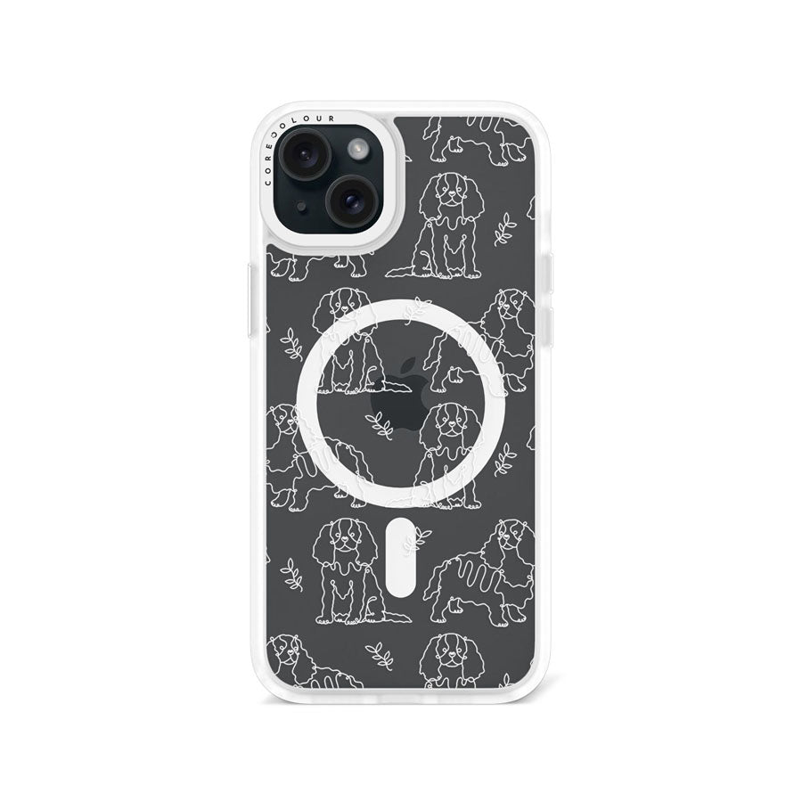 iPhone 15 Plus Cocker Spaniel Minimal Line Phone Case Magsafe Compatible - CORECOLOUR AU