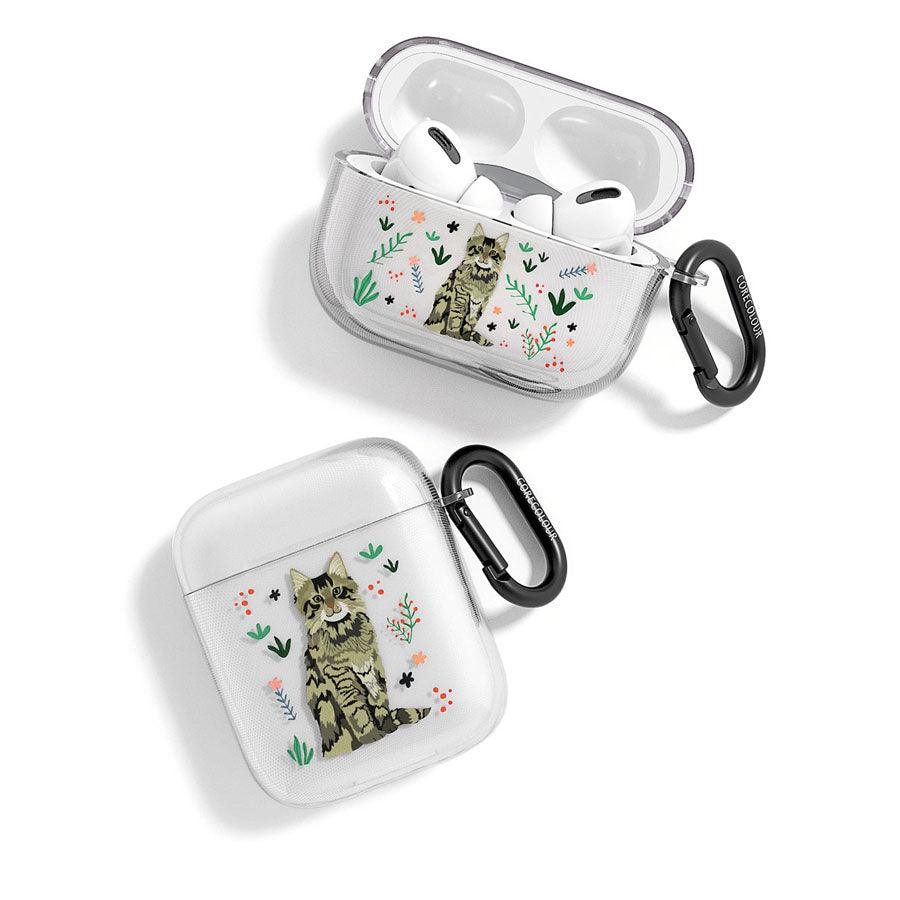 3rd Generation A Purr-fect Day Mainecoon Cat AirPods Case - CORECOLOUR AU