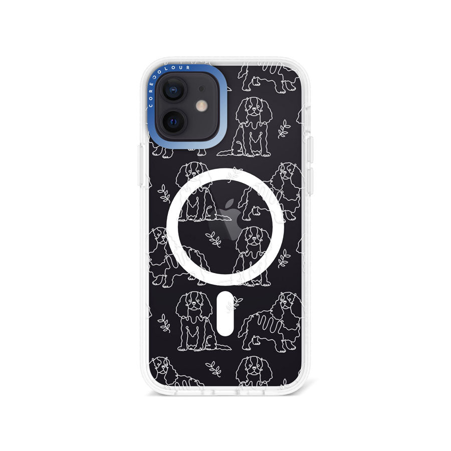 iPhone 12 Cocker Spaniel Minimal Line Phone Case Magsafe Compatible - CORECOLOUR AU