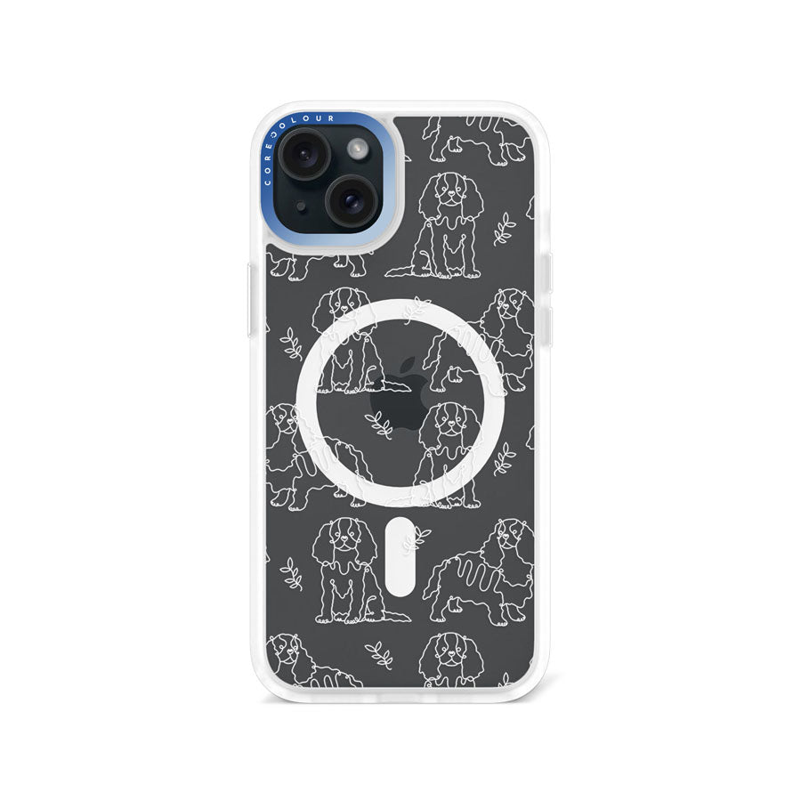 iPhone 15 Plus Cocker Spaniel Minimal Line Phone Case Magsafe Compatible - CORECOLOUR AU