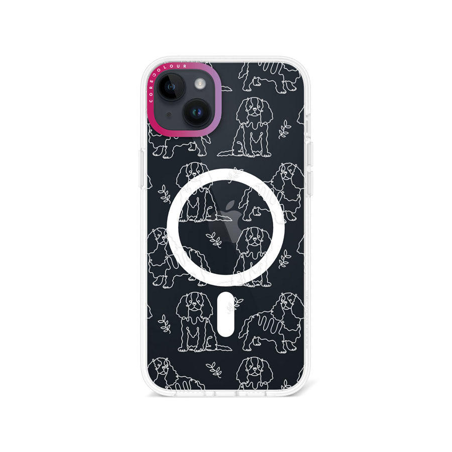 iPhone 14 Plus Cocker Spaniel Minimal Line Phone Case Magsafe Compatible - CORECOLOUR AU