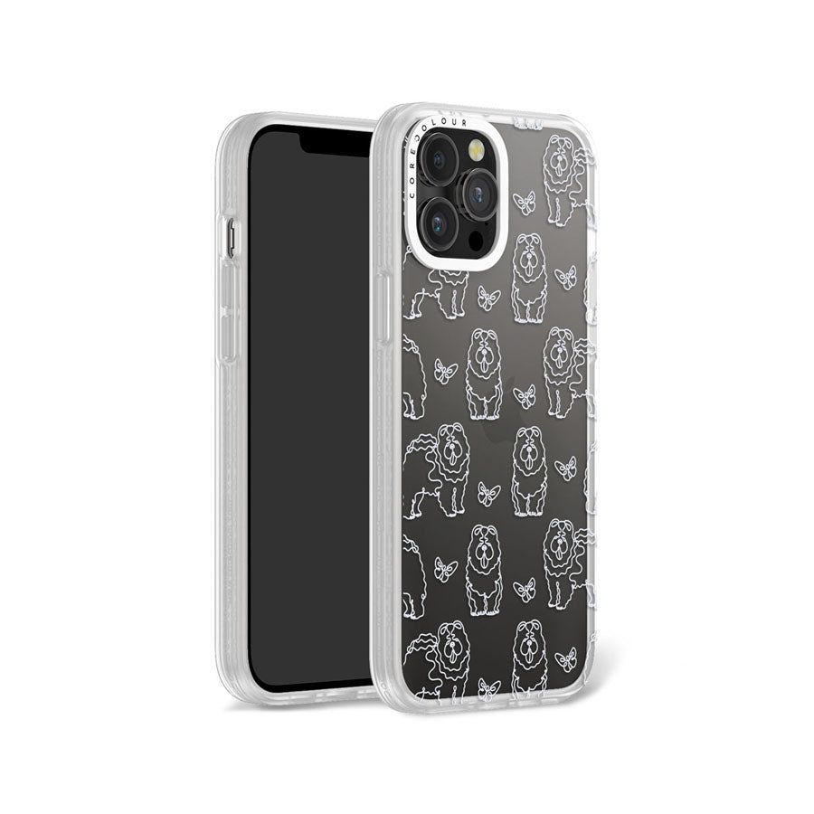 iPhone 12 Pro Max Chow Chow Minimal Line Phone Case Magsafe Compatible - CORECOLOUR AU