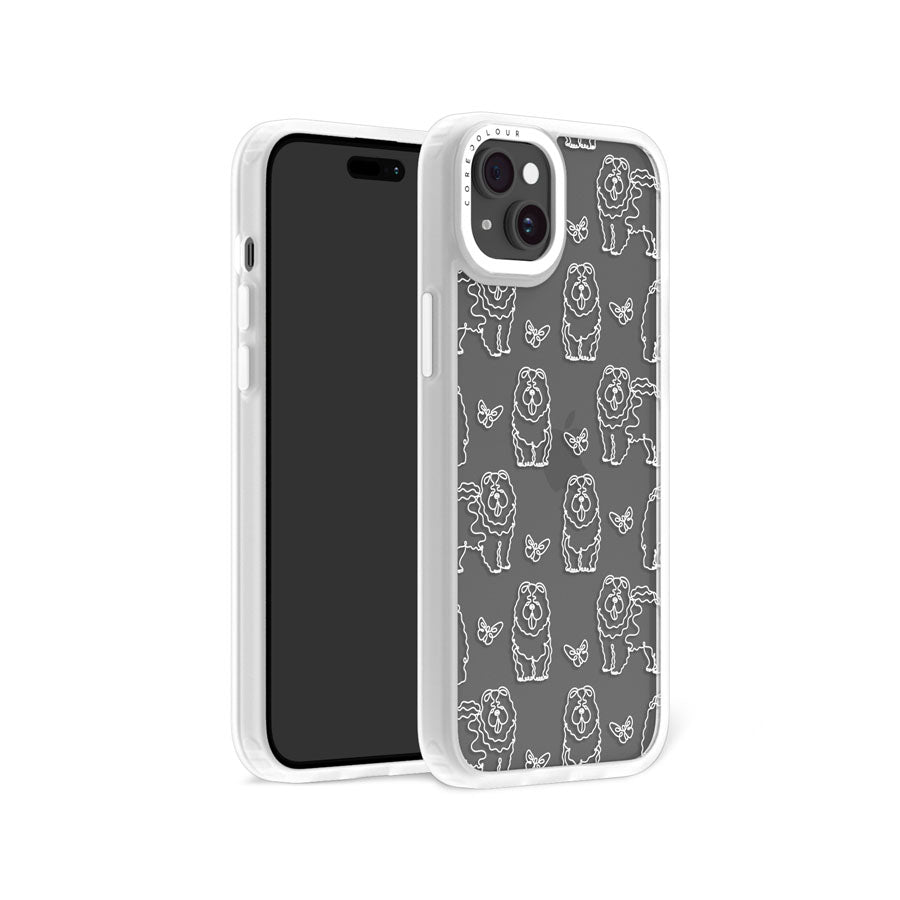 iPhone 15 Plus Chow Chow Minimal Line Phone Case Magsafe Compatible - CORECOLOUR AU